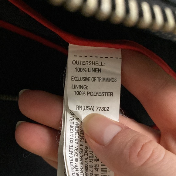 Zara men’s 100% linen black jacket - Picture 11 of 16